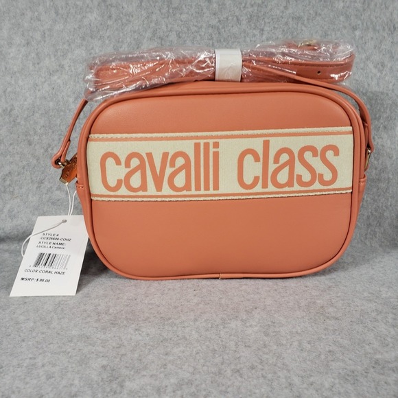 Cavalli Class Handbags - Cavalli Class Lucilla Camera Bag Coral Haze Pink Crossbody NWT Luxury Designer